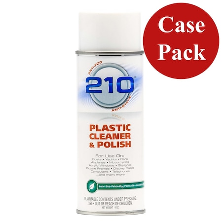 Camco 210 Plastic Cleaner Polish - 14oz Spray -, PK12 40934CASE